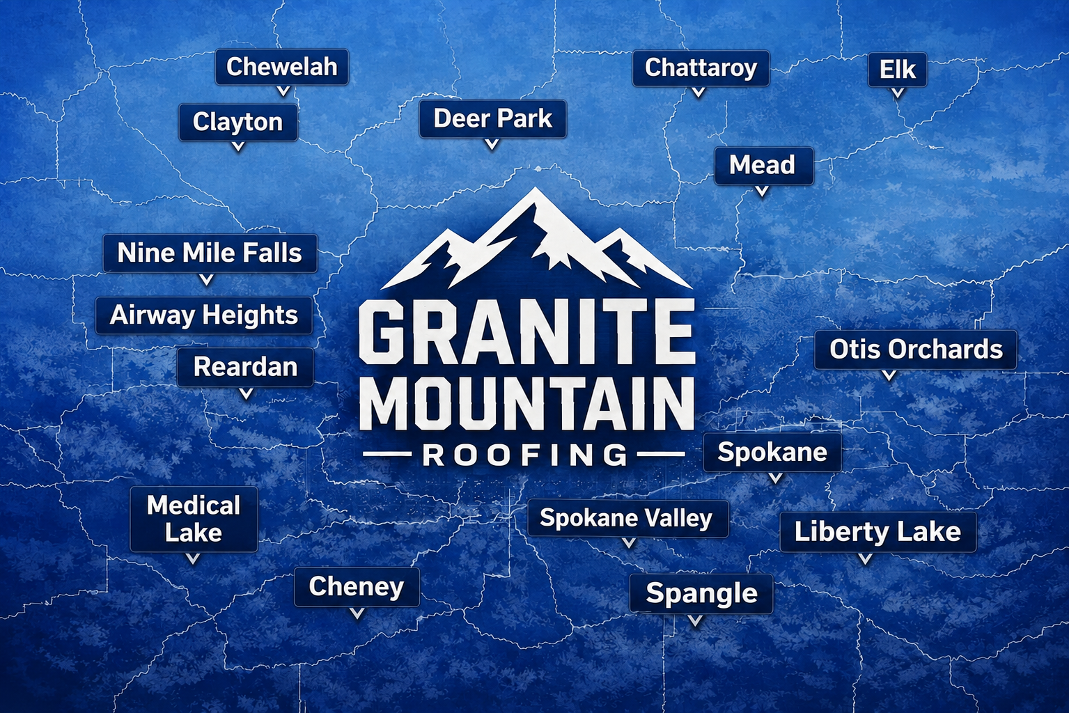 Service map of Spokane County